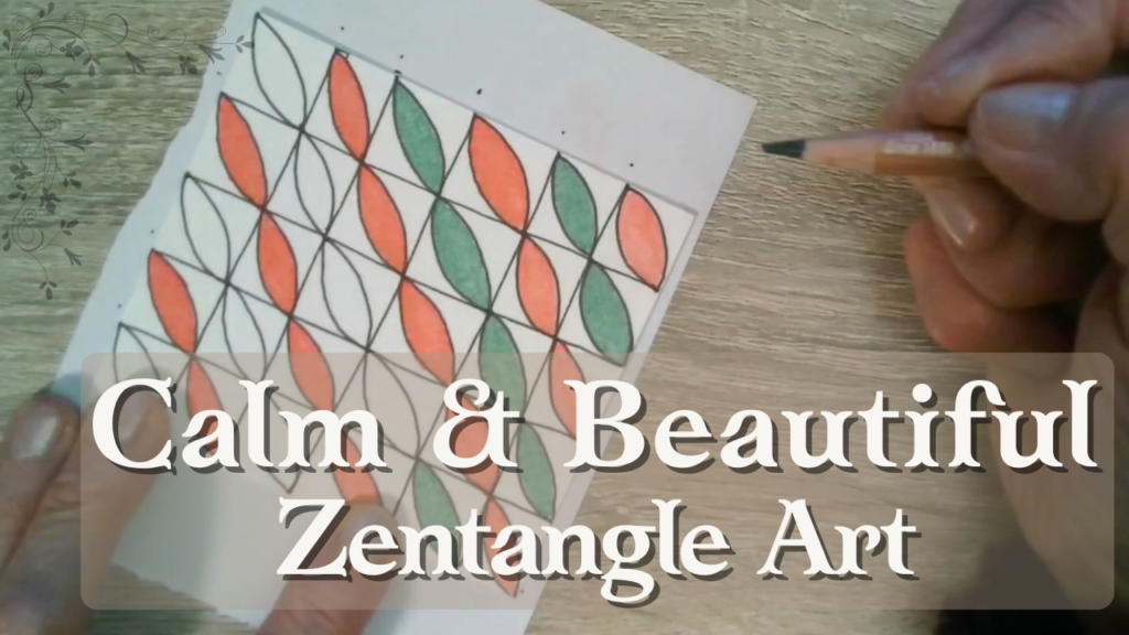 Relaxing With Zentangle | EYE-WA | Step by Step Drawing