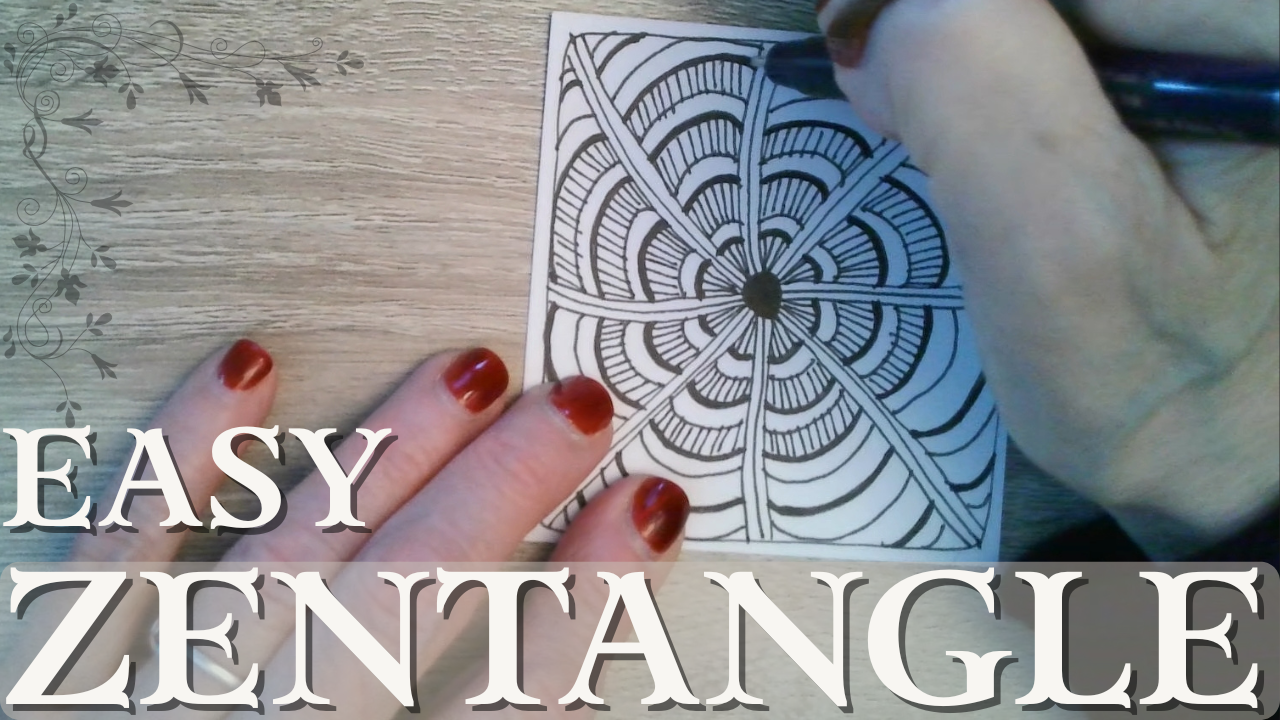 Step By Step Drupe | Zentangle Pattern Drawing🌿