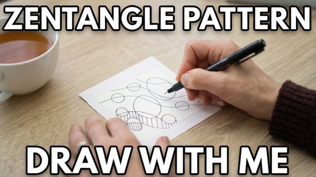 Stricles Zentangle || Zen-doodle || Beginner Friendly Pattern