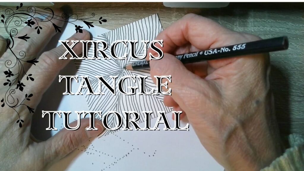 XIRCUS Tangle Pattern || Zentangle Art || Zen-doodle Tutorial